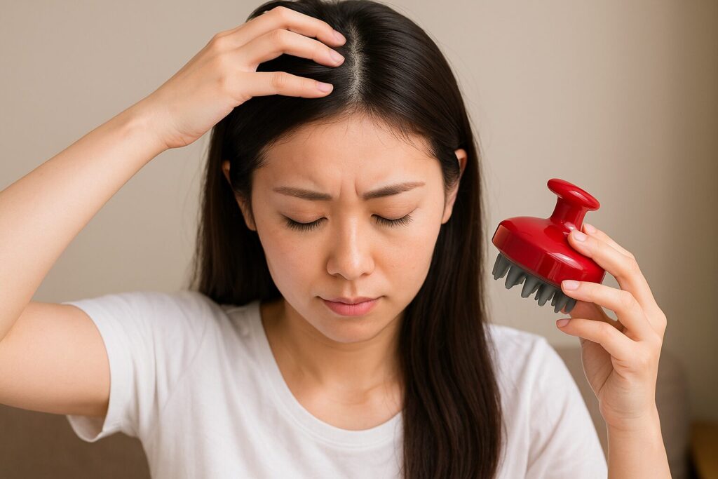 高校生や女性におすすめの頭皮マッサージと育毛アイテム