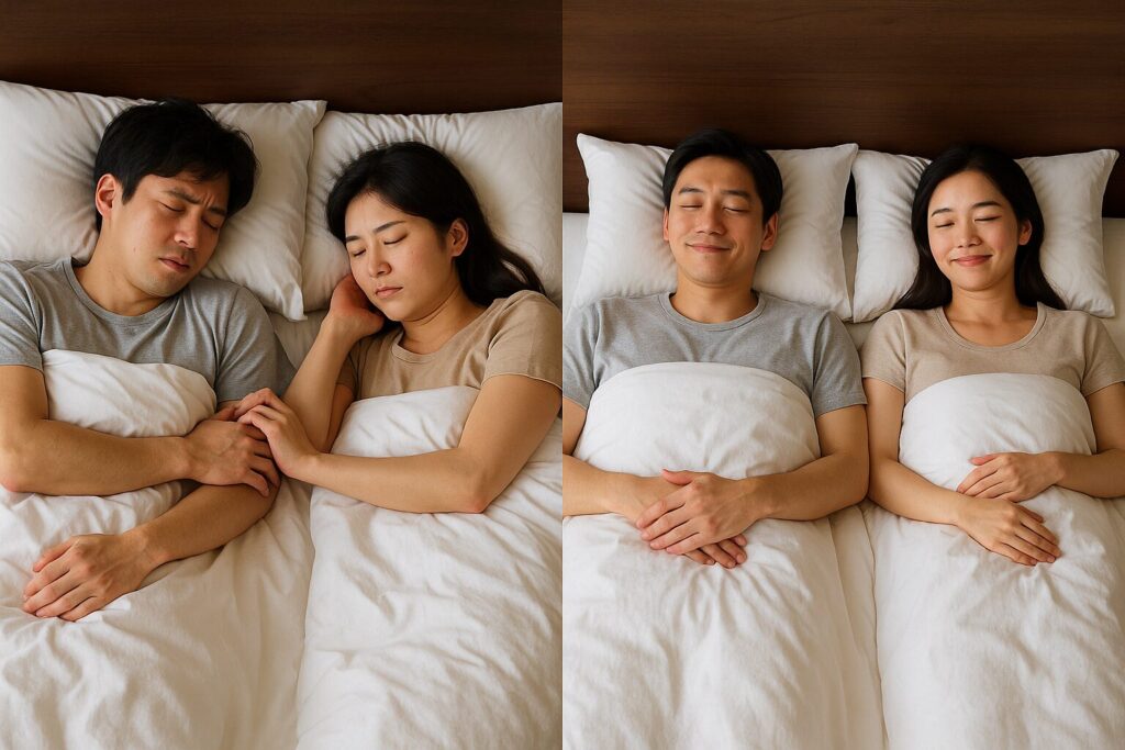 ダブルベッドは2人で寝ると狭い?快適な睡眠のコツ