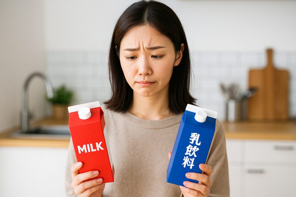 健康にいいのは牛乳と乳飲料のどっちがいい?を比較