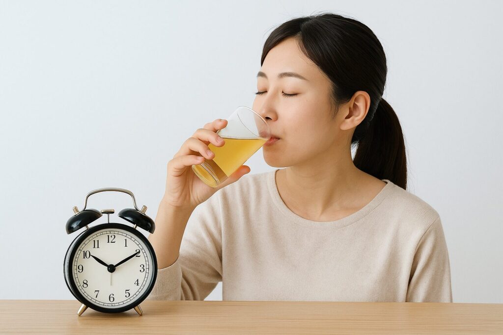 リンゴ酢と純りんご酢を飲むベストなタイミングとは?朝と夜どっちがいい?