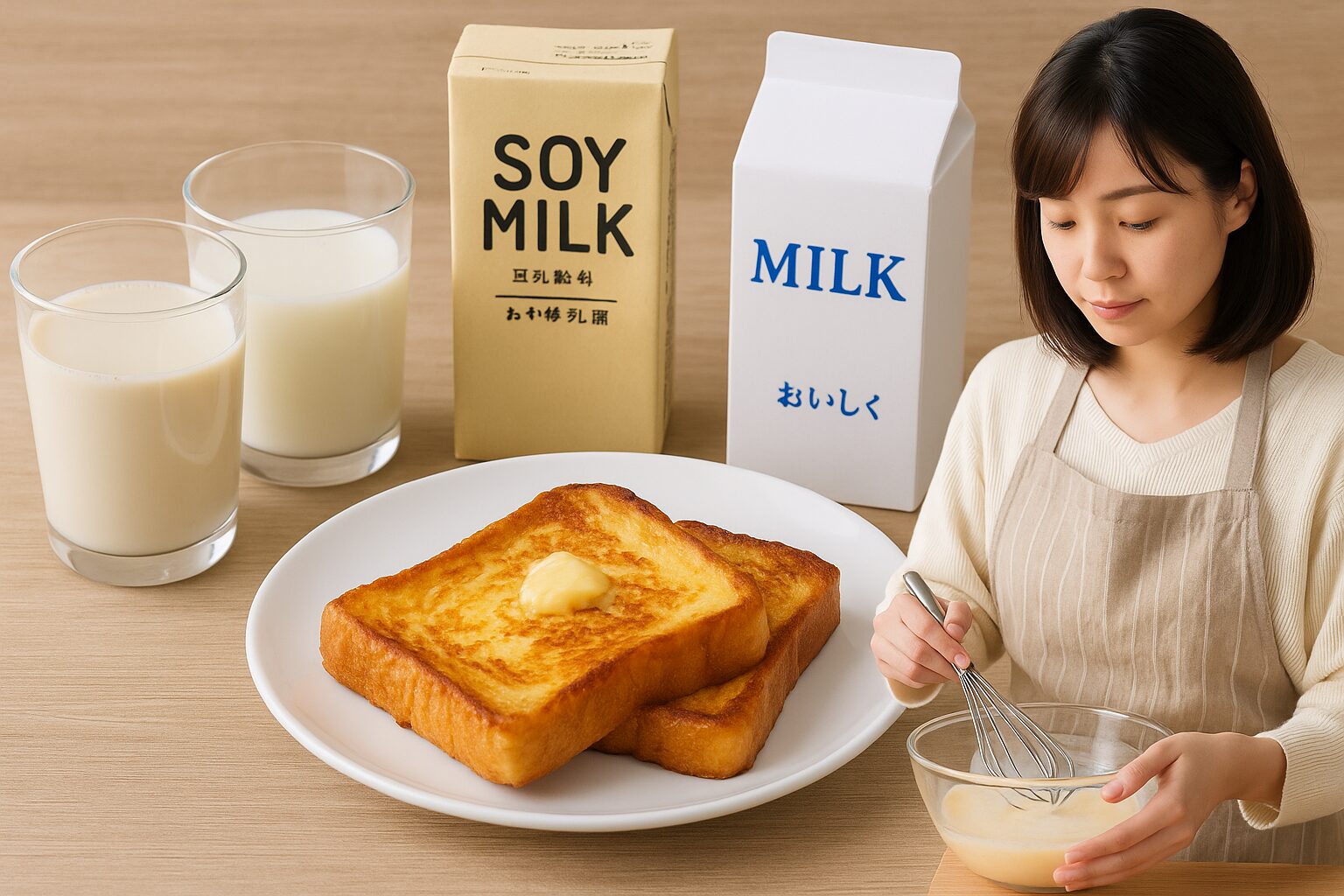 【初心者向け】フレンチトーストに使う豆乳と牛乳の違いと簡単レシピ！