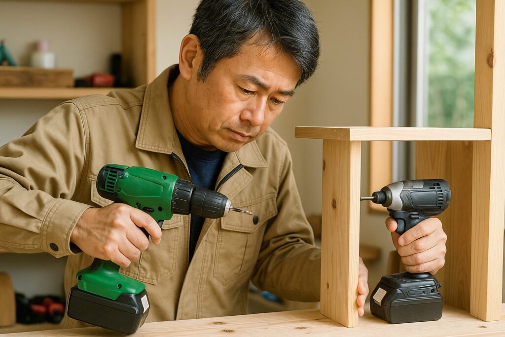 ドリルとインパクトの使い分け|DIY・日曜大工の実例付き