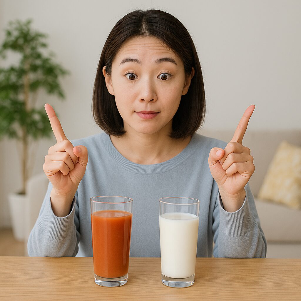 野菜ジュースと牛乳どっちが体にいい？栄養と効果を徹底比較