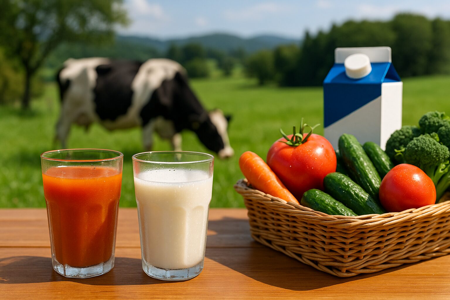 野菜ジュースと牛乳どっちが体にいい？毎日飲むメリットと注意点