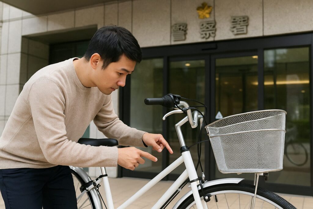 自転車の防犯登録を警察署で行うときの手続き
