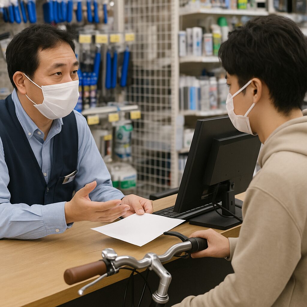 コーナンで防犯登録のみをしてもらうことはできる？