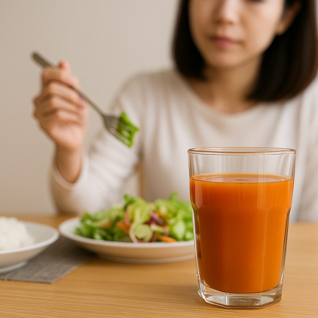 野菜ジュースを飲む順番は?食事とのバランスを考える