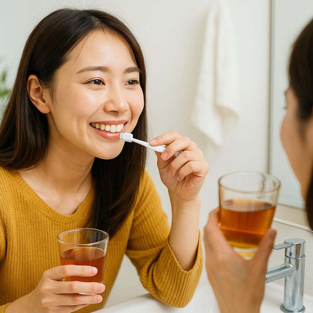 日常でできる！お茶と歯の黄ばみ対策