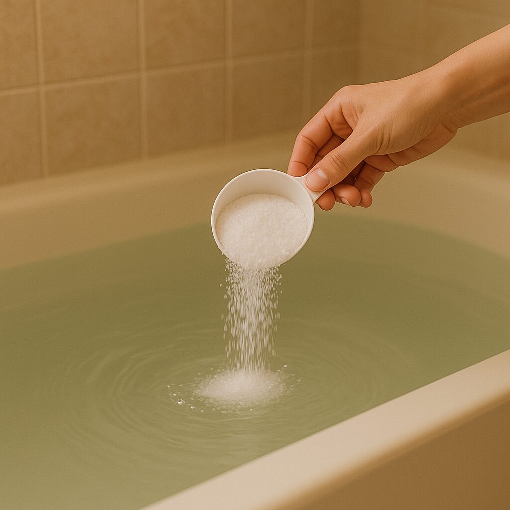 エプソムソルトを浴槽に入れるとどうなる?