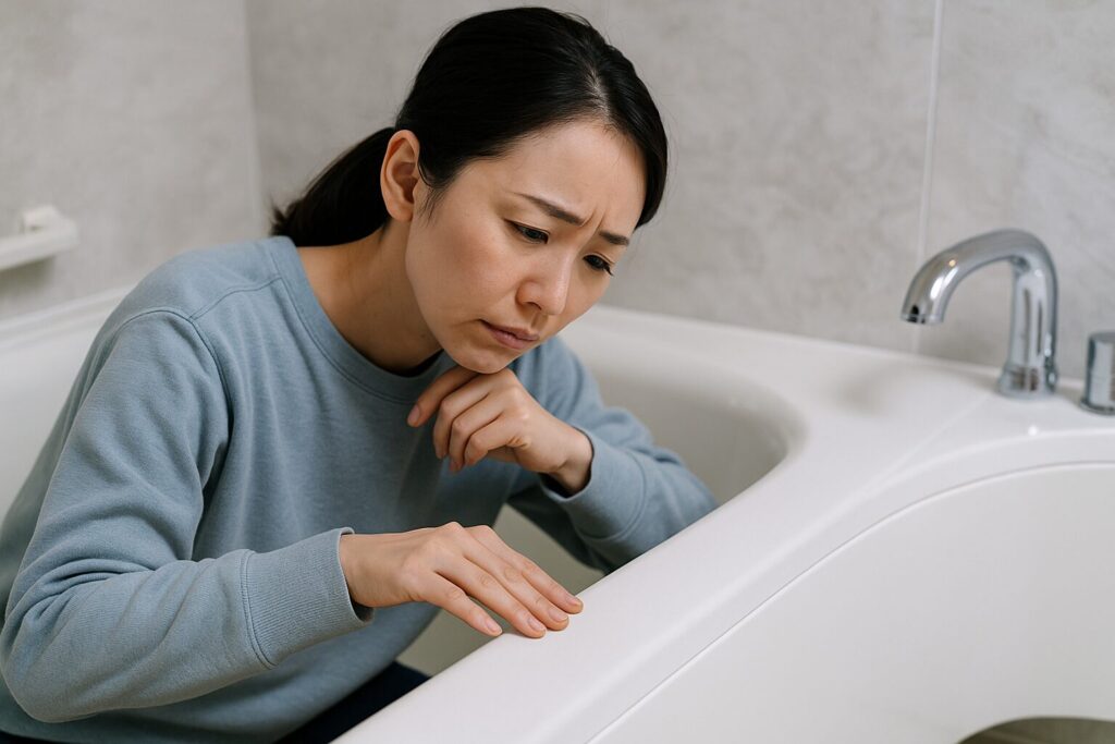 エプソムソルトはバスタブを痛める?