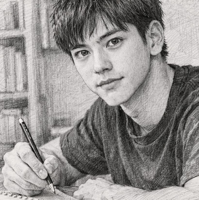 シャーペンで描くアナログイラストの始め方