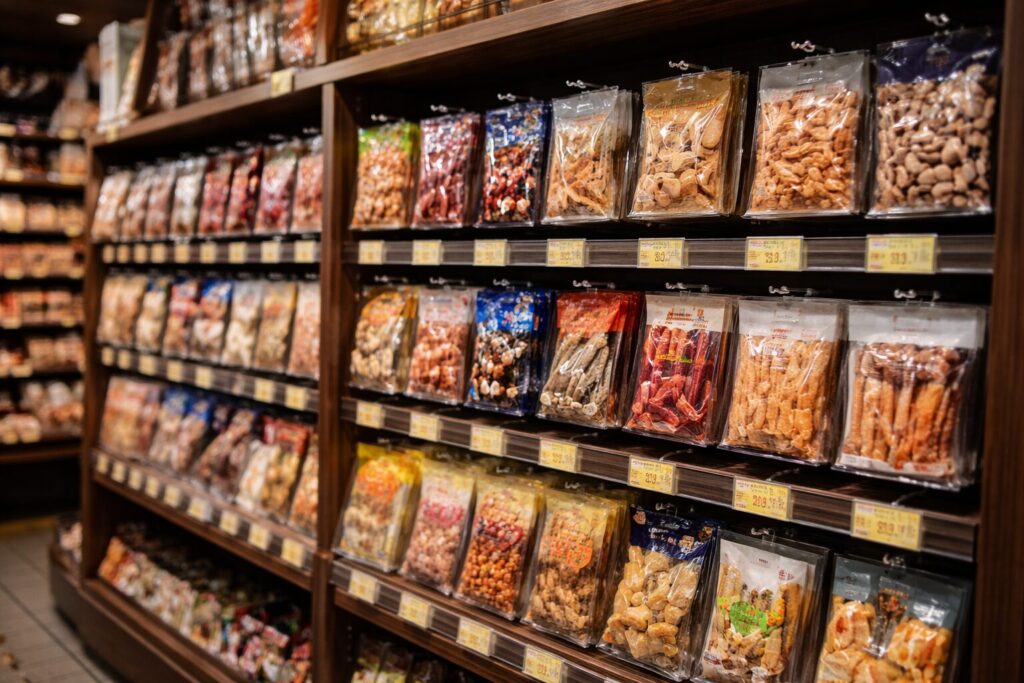 おつまみ棚の雰囲気画像