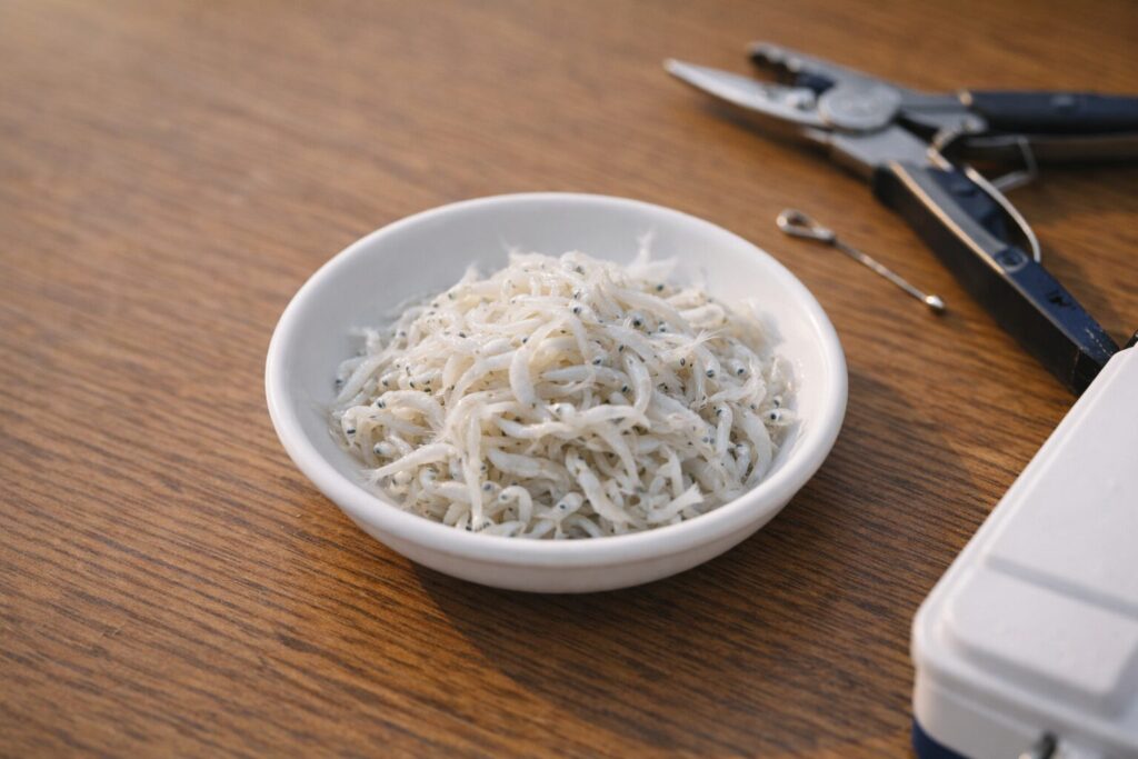 しらすを餌候補として検討するイメージ