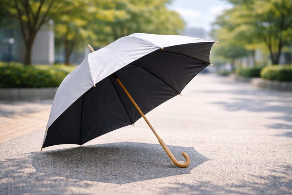 日傘がおいてあるイメージ