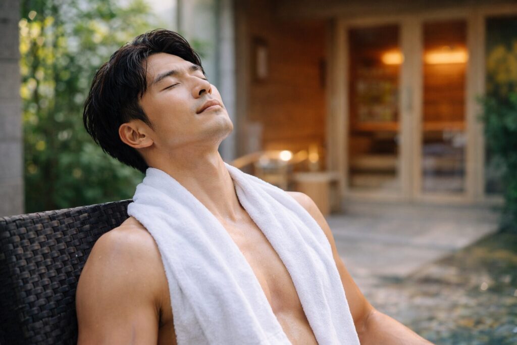 プロテイン選びで迷っている様子