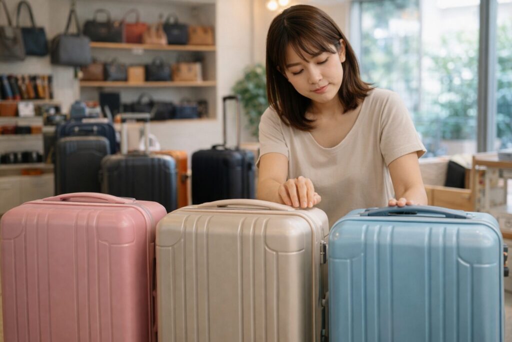 スーツケース 色で悩んでいる
