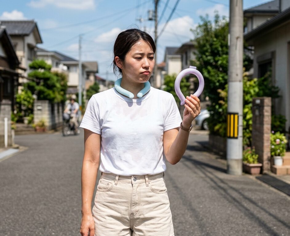 アイスリングの口コミを確認しながら検討している様子