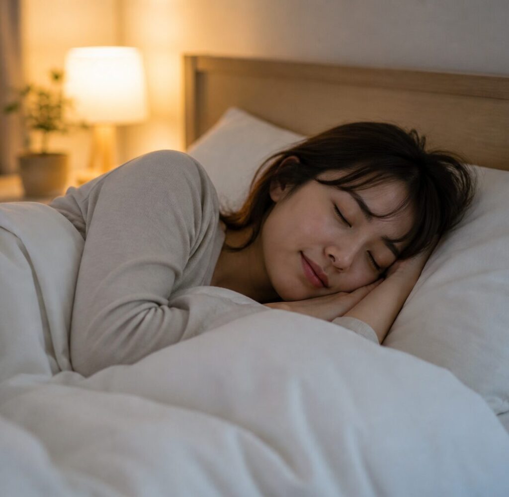 ピルクルミラクルケアの効果と口コミを体感している女性の様子