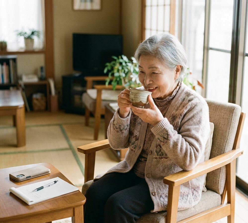 セコムで安心している高齢者